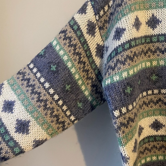 L. L. Bean 80’s Vintage Mohair Wool Blend Cozy Chunky Sweater - Picture 5 of 12